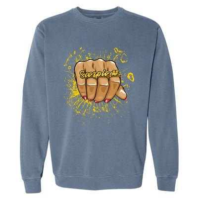 Scorpio Af Birthday Astrology Ring Zodiac Scorpio Cool Gift Garment-Dyed Sweatshirt