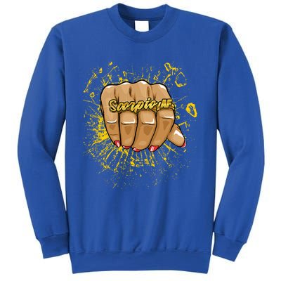 Scorpio Af Birthday Astrology Ring Zodiac Scorpio Cool Gift Sweatshirt