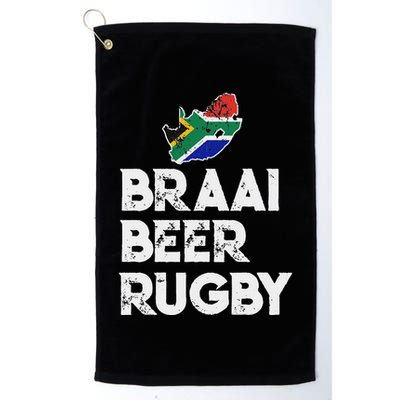 South African Braai Beer Rugby Flag Patriotic Golf Towel