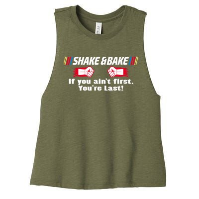 Shake And Bake Funny Family Matching Lover Dad Daughter Son Women's Racerback Cropped Tank