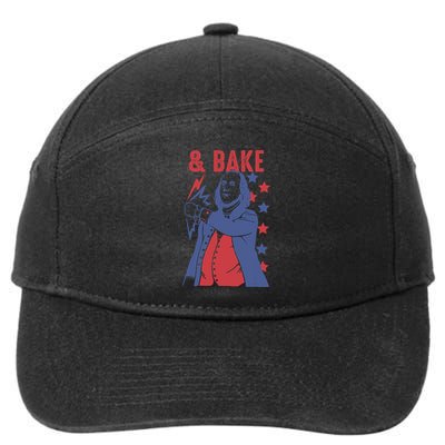 Shake And Bake Funny Couple Matching 4th Of July Bake 7-Panel Snapback Hat