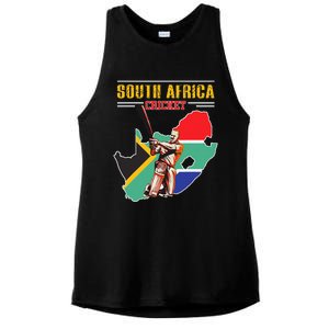 South African Batsman Southafrica Cricket Ladies PosiCharge Tri-Blend Wicking Tank