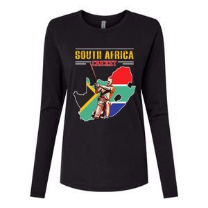 South African Batsman Southafrica Cricket Womens Cotton Relaxed Long Sleeve T-Shirt