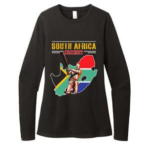 South African Batsman Southafrica Cricket Womens CVC Long Sleeve Shirt