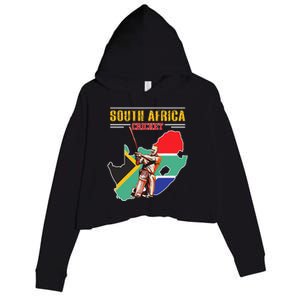 South African Batsman Southafrica Cricket Crop Fleece Hoodie