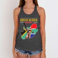 South African Batsman Southafrica Cricket Women's Knotted Racerback Tank