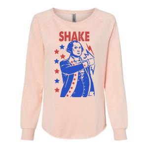 Shake And Bake Benjamin Franklin Womens California Wash Sweatshirt