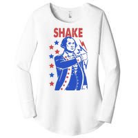 Shake And Bake Benjamin Franklin Women's Perfect Tri Tunic Long Sleeve Shirt