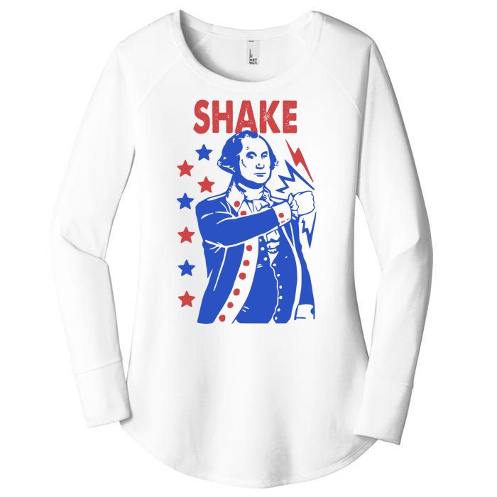 Shake And Bake Benjamin Franklin Women's Perfect Tri Tunic Long Sleeve Shirt