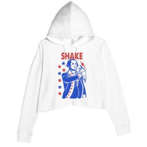 Shake And Bake Benjamin Franklin Crop Fleece Hoodie