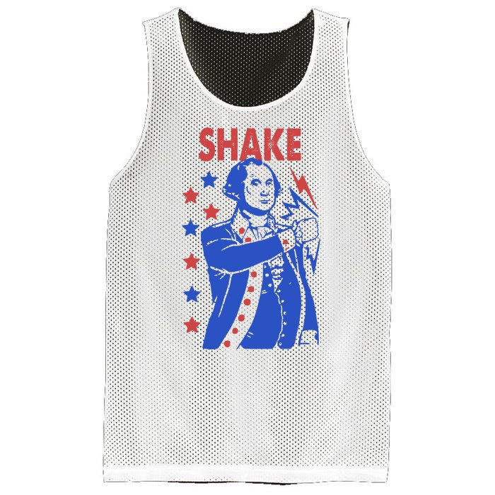 Shake And Bake Benjamin Franklin Mesh Reversible Basketball Jersey Tank