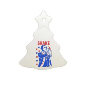 Shake And Bake Benjamin Franklin Ceramic Tree Ornament