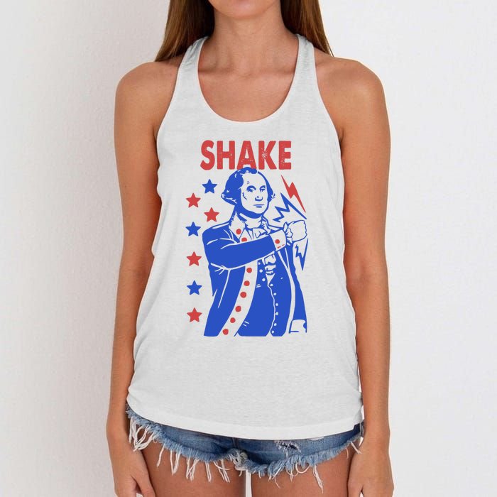 Shake And Bake Benjamin Franklin Women's Knotted Racerback Tank