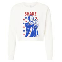 Shake And Bake Benjamin Franklin Cropped Pullover Crew