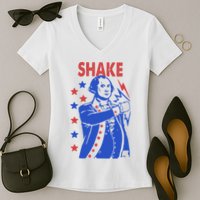 Shake And Bake Benjamin Franklin Women's V-Neck T-Shirt