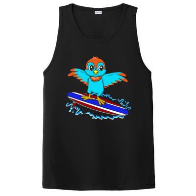 Surfing Animal Bird Lover Ornithology Bird Whisperer Gift PosiCharge Competitor Tank