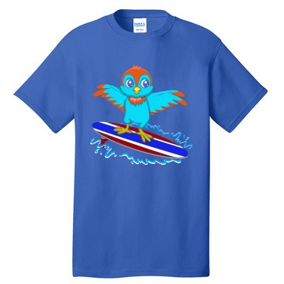 Surfing Animal Bird Lover Ornithology Bird Whisperer Gift Tall T-Shirt