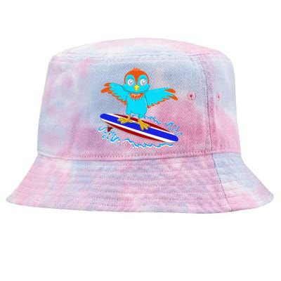 Surfing Animal Bird Lover Ornithology Bird Whisperer Gift Tie-Dyed Bucket Hat