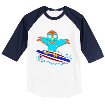 Surfing Animal Bird Lover Ornithology Bird Whisperer Gift Baseball Sleeve Shirt