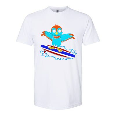 Surfing Animal Bird Lover Ornithology Bird Whisperer Gift Softstyle CVC T-Shirt