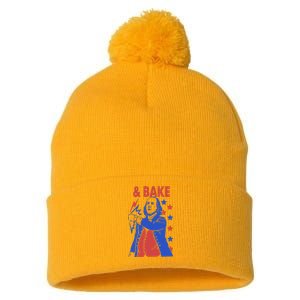 Shake And Bake Benjamin Franklin Pom Pom 12in Knit Beanie