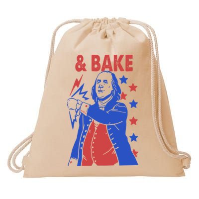 Shake And Bake Benjamin Franklin Drawstring Bag