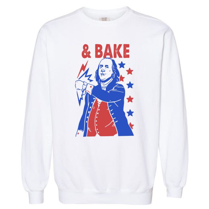 Shake And Bake Benjamin Franklin Garment-Dyed Sweatshirt