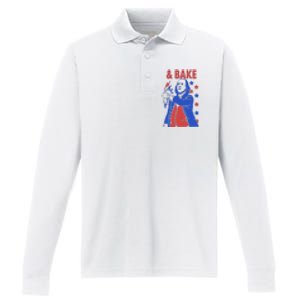 Shake And Bake Benjamin Franklin Performance Long Sleeve Polo