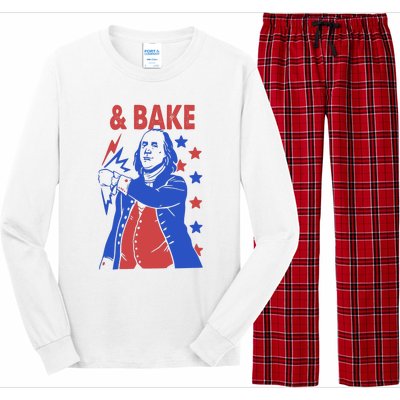 Shake And Bake Benjamin Franklin Long Sleeve Pajama Set