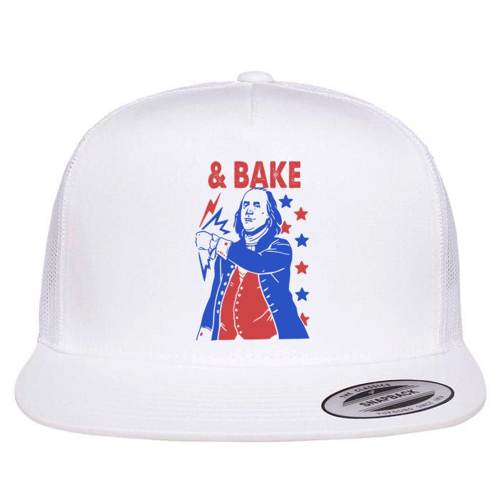 Shake And Bake Benjamin Franklin Flat Bill Trucker Hat