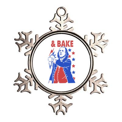 Shake And Bake Benjamin Franklin Metallic Star Ornament