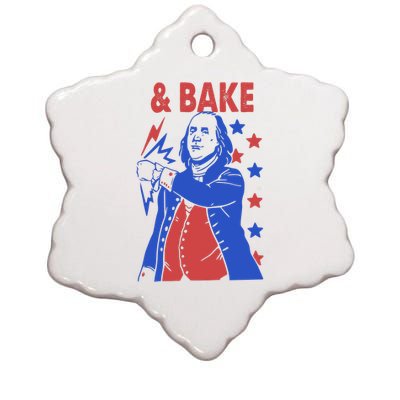 Shake And Bake Benjamin Franklin Ceramic Star Ornament