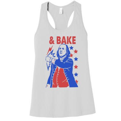 Shake And Bake Benjamin Franklin Women's Racerback Tank