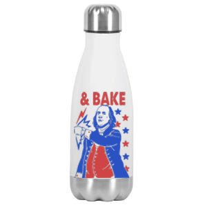 Shake And Bake Benjamin Franklin Stainless Steel Insulated Water Bottle