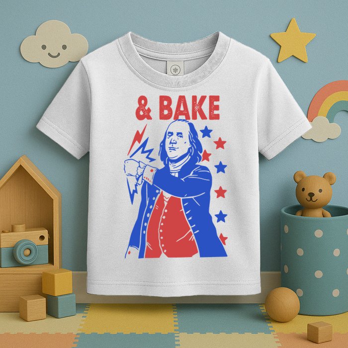 Shake And Bake Benjamin Franklin Toddler T-Shirt