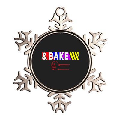 Shake And Bake Funny Family Matching Lover Dad Daughter Metallic Star Ornament