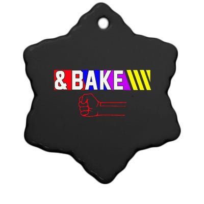 Shake And Bake Funny Family Matching Lover Dad Daughter Ceramic Star Ornament