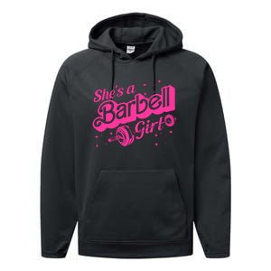 SheS A Barbell Girl Performance Fleece Hoodie