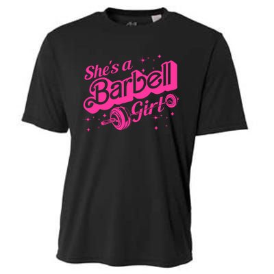 SheS A Barbell Girl Cooling Performance Crew T-Shirt