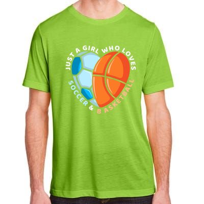 Soccer And Basketball Funny Gift Adult ChromaSoft Performance T-Shirt