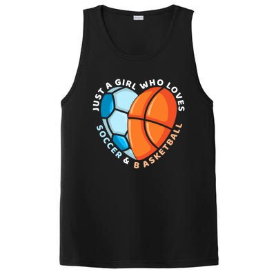 Soccer And Basketball Funny Gift PosiCharge Competitor Tank