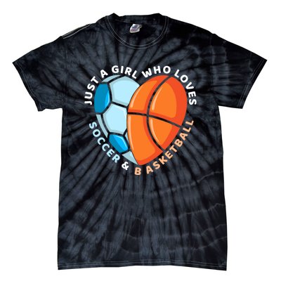 Soccer And Basketball Funny Gift Tie-Dye T-Shirt