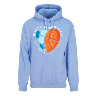 Soccer And Basketball Funny Gift Unisex Surf Hoodie