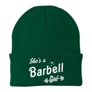 Shes A Barbell Knit Cap Winter Beanie