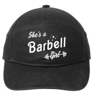 Shes A Barbell 7-Panel Snapback Hat