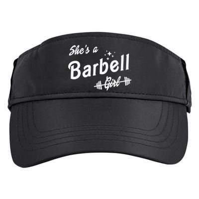 Shes A Barbell Adult Drive Performance Visor