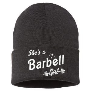 Shes A Barbell Sustainable Knit Beanie