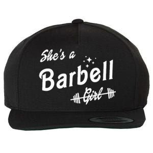 Shes A Barbell Wool Snapback Cap