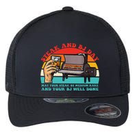 Steak And Bj Day Funny Retro Flexfit Unipanel Trucker Cap