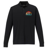 Steak And Bj Day Funny Retro Performance Long Sleeve Polo